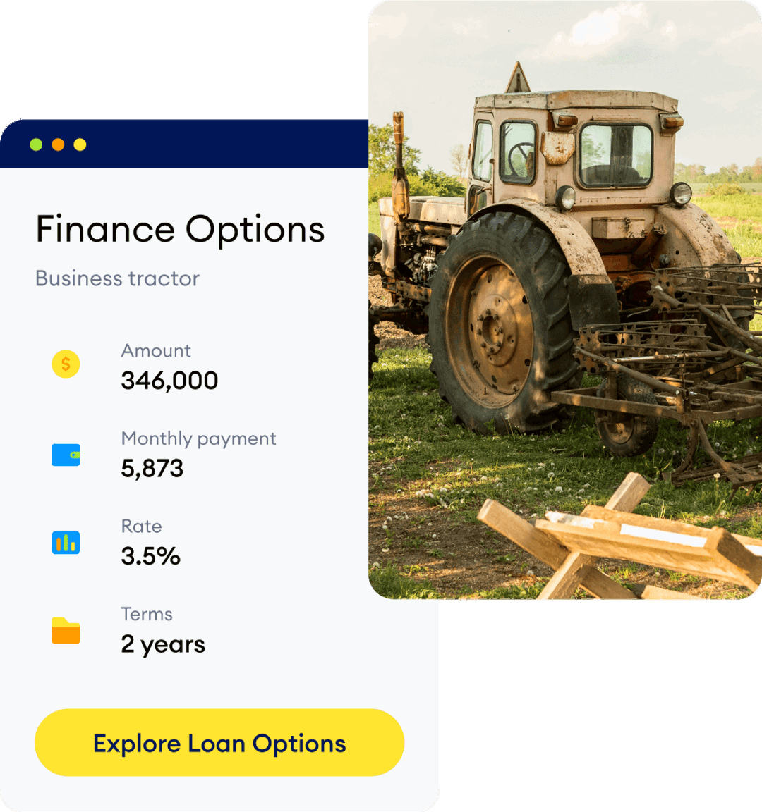 Can I apply for a  Commercial Tractor Loan?