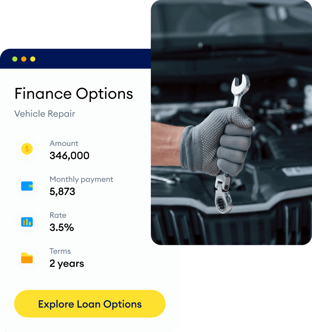 Can I apply for a  Vehicle Repairs?
