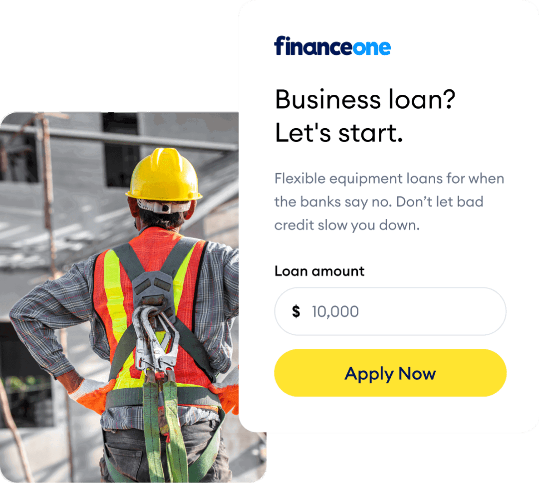 Finance One Business Equipment Loan