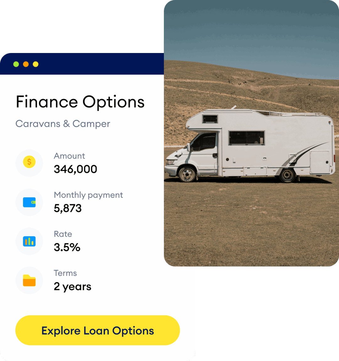 Can I apply for a Caravans & Campers Loan?